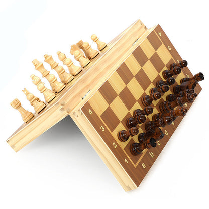 Eco-Friendly Wooden Chess Set - Sustainable Board Game for Home