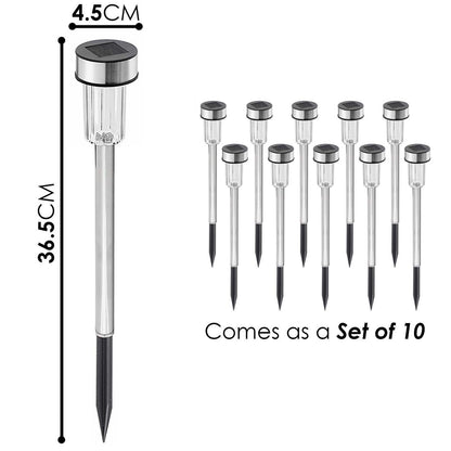 Solar-Powered Stainless Steel Garden Light - Eco-Friendly Outdoor Lighting