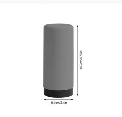 Eco-Friendly Refillable Liquid Soap Dispenser - Sustainable Gray Silicone Design