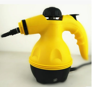 Eco-Friendly Handheld Steam Cleaner in Yellow and Black
