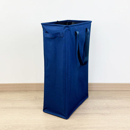 Eco-Friendly Rectangular Laundry Hamper - Beige Canvas for Small Spaces