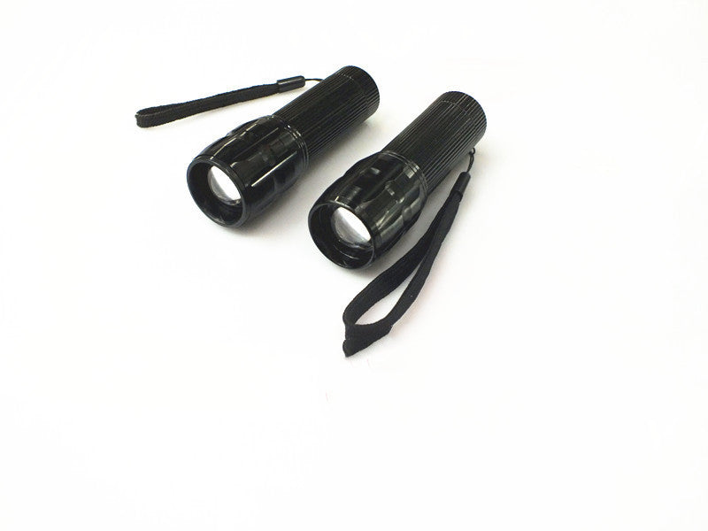 Eco-Friendly Rechargeable Black Flashlight - Durable & Sustainable Lighting