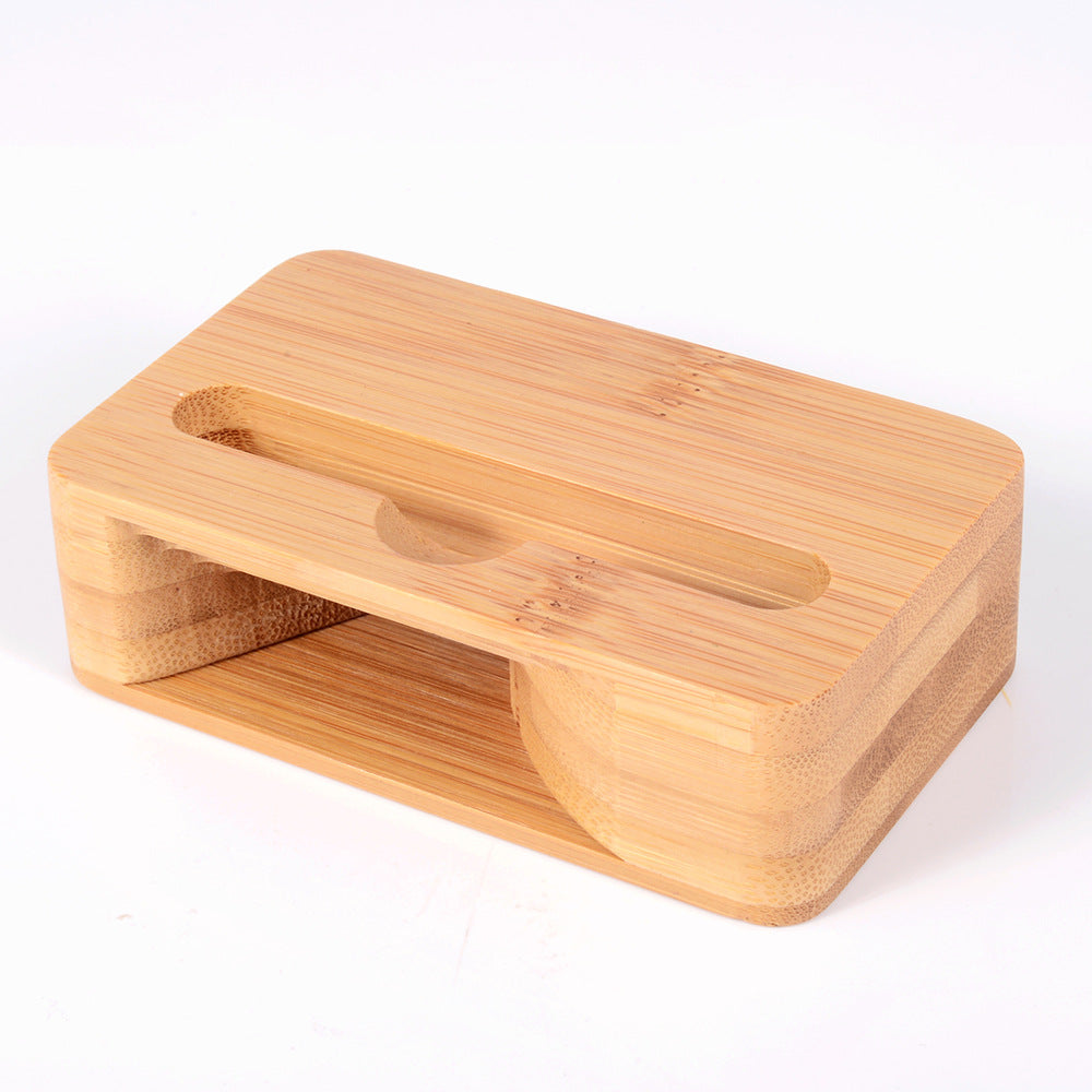 Eco-Friendly Bamboo Phone Stand - Sustainable Docking Station