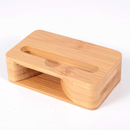 Eco-Friendly Bamboo Phone Stand - Sustainable Docking Station