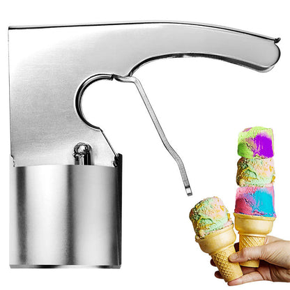 Eco-Friendly Stainless Steel Ice Cream Scoop with Ergonomic Handle