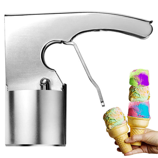Eco-Friendly Stainless Steel Ice Cream Scoop with Ergonomic Handle