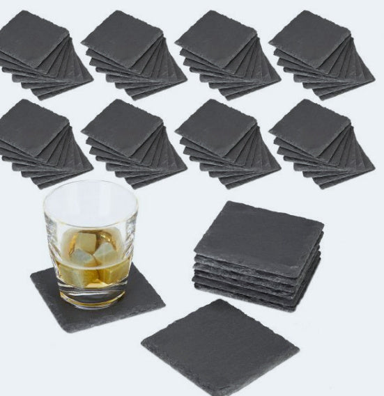 Eco-Friendly Slate Serving Platters & Coasters - Durable, Stylish, Sustainable