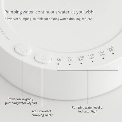 Eco-Friendly Countertop Water Dispenser - Black Cylindrical Design