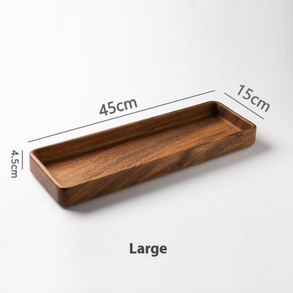 Eco-Friendly Rectangular Wooden Trays - Sustainable Home Décor