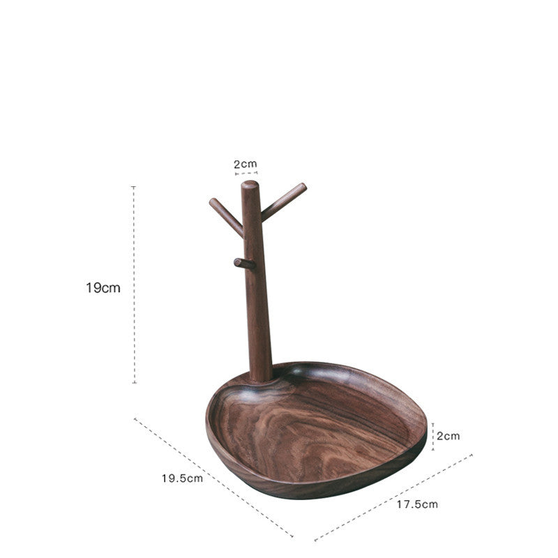Natural Wood Soap Dish with Tree Branch Holder
