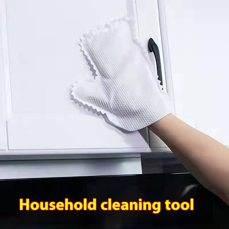 Bamboo Fiber Cleaning Gloves - Eco-Friendly, Reusable, Soft