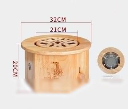 Natural Wooden Octagonal Foot Massager for Relaxation and Wellness