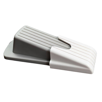 Eco-Friendly Teal & White Doorstop Wedge - Durable Silicone Design