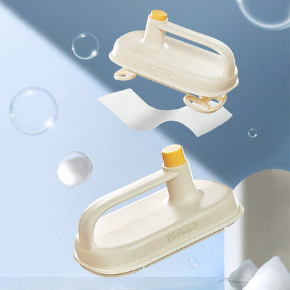 Eco-Friendly Oval Cleaning Brush with Handle - Durable & Reusable