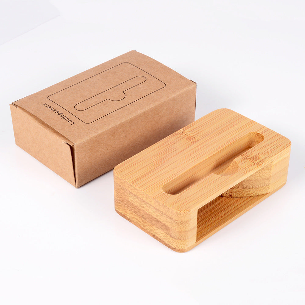 Eco-Friendly Bamboo Phone Stand - Sustainable Docking Station