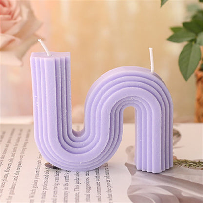 Pastel Curved Candles for a Calming, Eco-Friendly Home