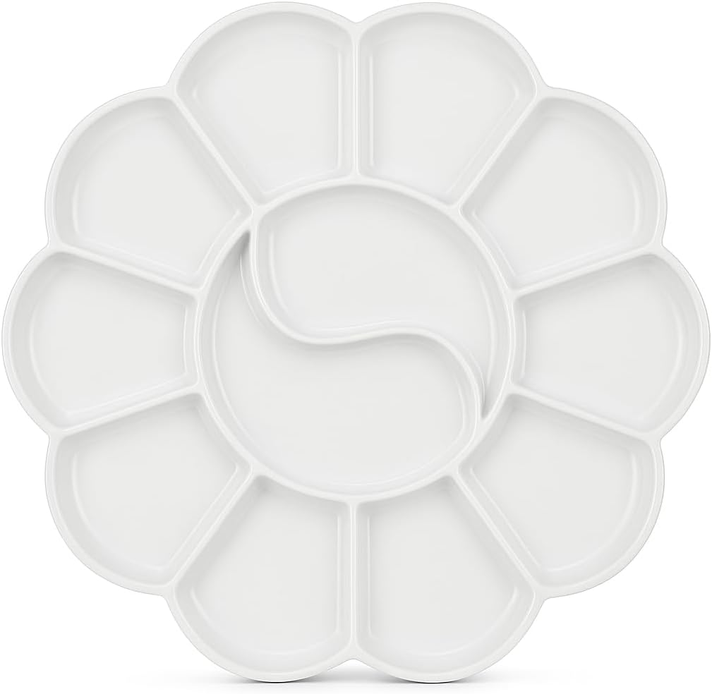 240 Pieces Painting Plates (145mm x 145mm White – 1 PC – Ideal for Art Projects and Crafts)