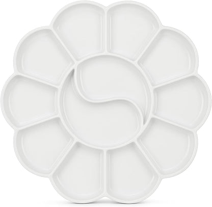 Painting Plate 145mm x 145mm White, 1 PC, Ideal for Art Projects and Crafts