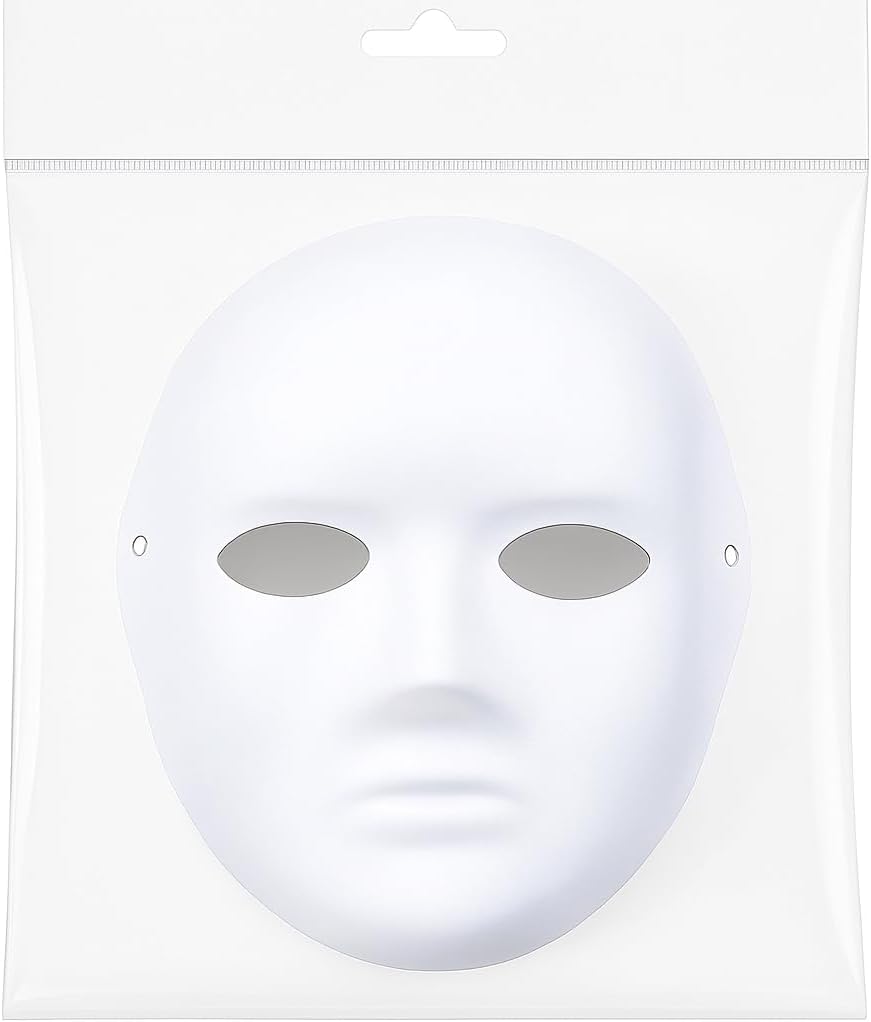 144 Pieces Painting Masks (24cm x 19cm White for Art Projects and DIY Crafts)