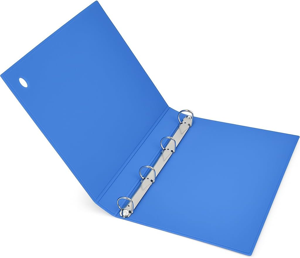 120 Pieces Level File 1 Pieces with 4 Holes (34cm x 25cm – Blue for Home and Office Use)