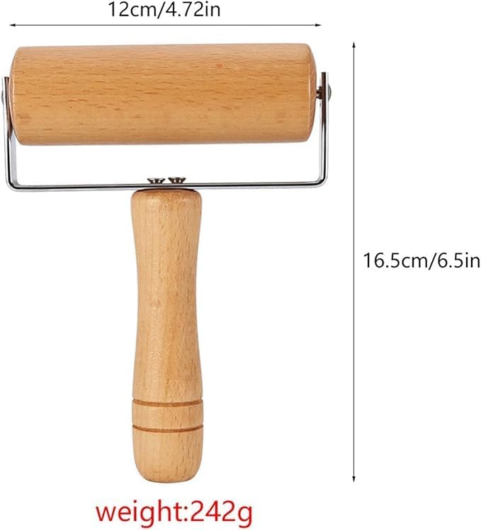 120 Pieces 10cm Wooden Rolling Pin - Premium Quality Baking Tools for Pastry (Dough – and Pizza - Durable – Easy to Clean – Perfect for Kids and Adults – Non-Stick Surface – Kitchen Essential)