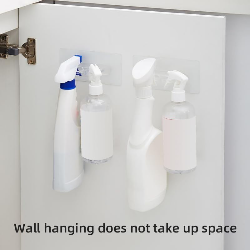 96 Pieces Double Hole Transparent Hooks for Bottles - 6 Pieces