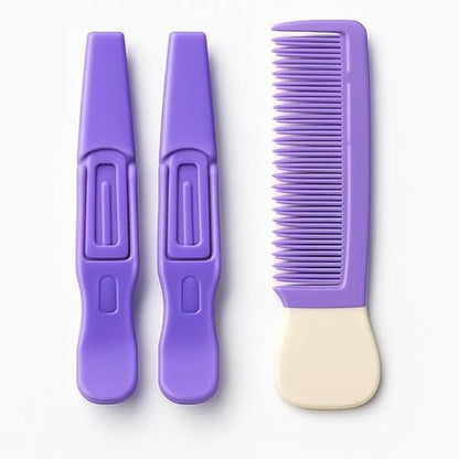 Hair Styling Clip Set - 12 Salon Alligator Sectioning Clips for Cutting, Coloring & Styling - Metal Non-Slip Hair Clips for Women & Pros