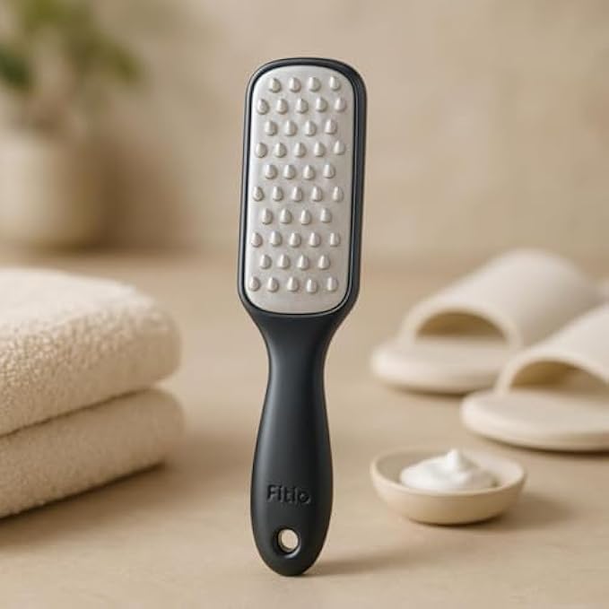 Stainless Steel Foot File Black – Callus Remover Pedicure Rasp Dead Skin Remover