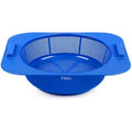 120 Pieces Blue Plastic Drain Tray Baskets for Sink (Fruit Vegetable Washing Colander – Deep Basket with Handles)