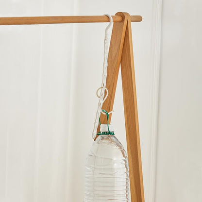 Vertical Clothes Rack – 44cm Space-Saving Design – 360° Rotating Hook – PP Material – Set of 6