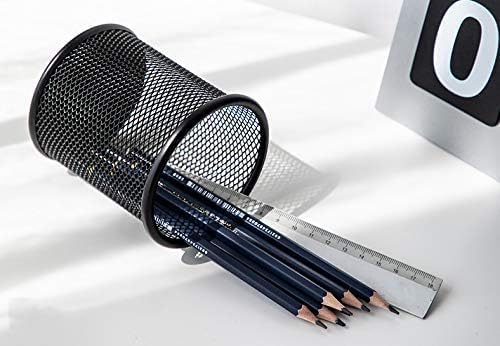 144 Pieces Round Pen Holders (10x8cm Black for Office Desk Organization)