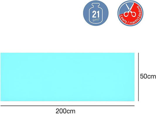 Crepe Paper 200cm x 50cm Sky Blue for Crafts, Decorations, Art Projects