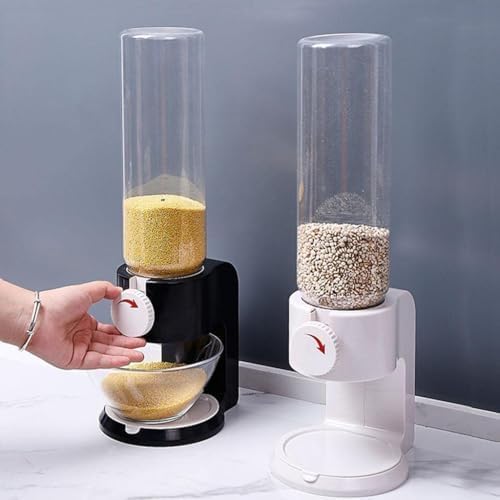 72 Pieces Dry Food Cereal Dispensers (Orange Plastic – White Transparent – For Pet Food Coffee Beans Breakfast – Single Orange)