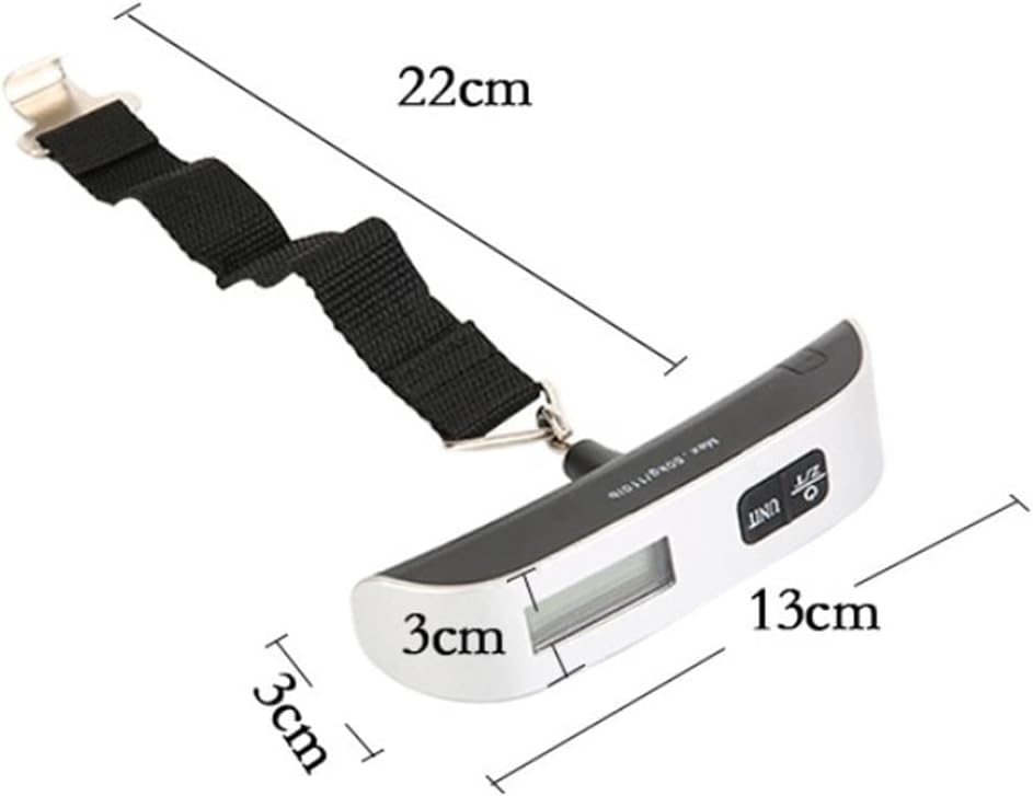 96 Pieces Portable Hanging Digital Scales (50kg – LCD Digital Display – Mini Electronic – Fishing Luggage Scale)