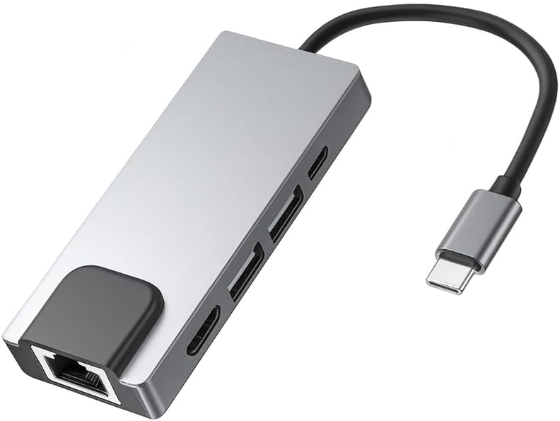 72 Pieces 5in1 USB C Hub - Type C to HDTVs (LAN – Type C – USB 3.0x2)