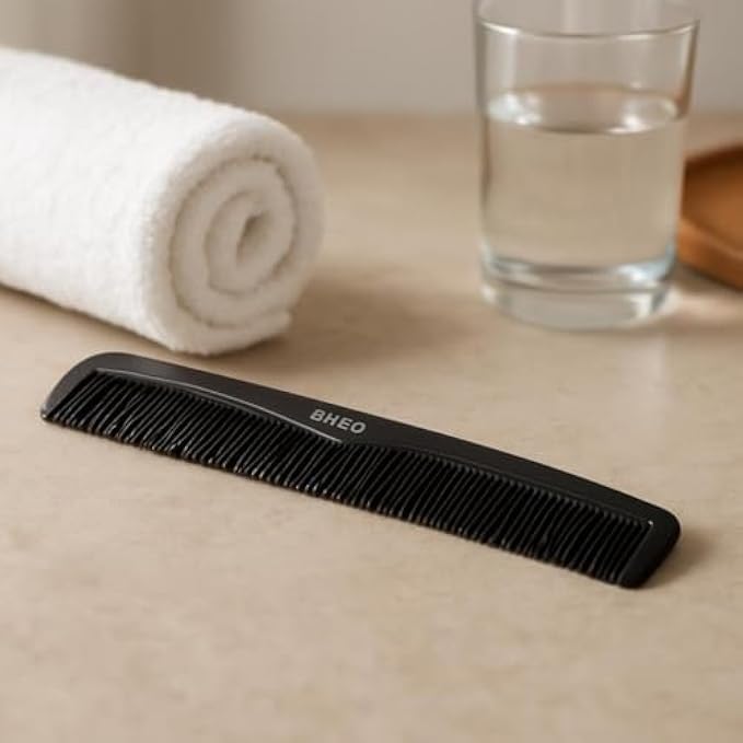 120 Pieces Plastic Hair Combs (17cm Black - Pocket Comb for Men & Women – Detangling – Styling & Travel)