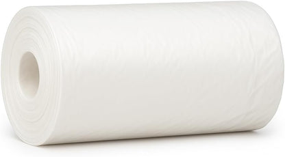 30 Pack Heavy Duty 10 Gal White Garbage Bags, 54x60 cm, Oxo-Biodegradable, Enviro Care Anti-Bacterial Trash Bags, Eco-Friendly Roll for Easy Disposal
