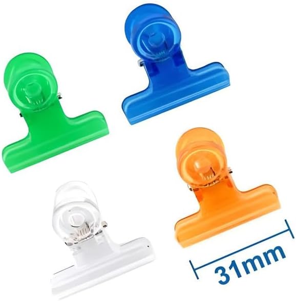 144 Pieces 4 Pieces Binder Clips (31mm Assorted Colors)
