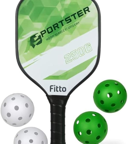 Professional Green Pickleball Set - Complete Equipment for Beginners and Advanced Players