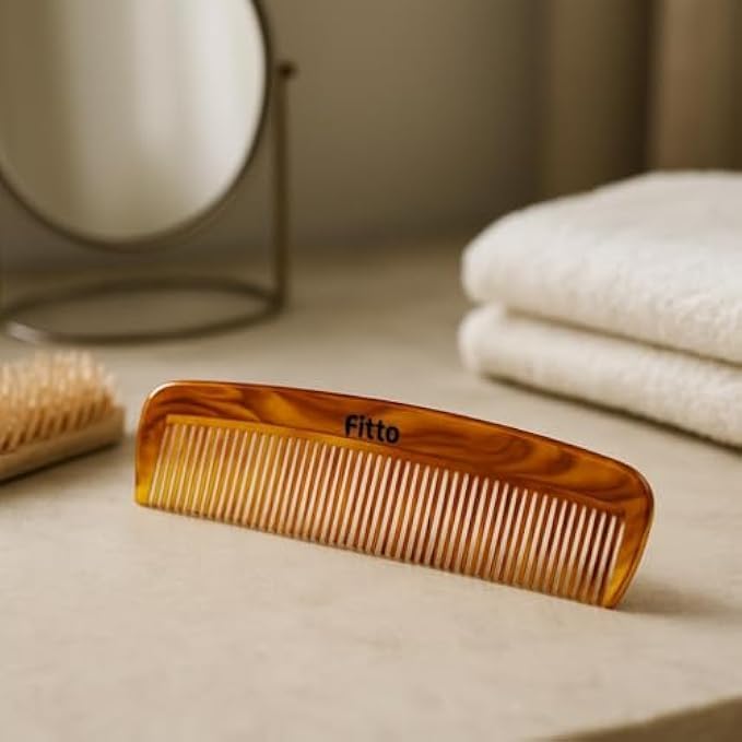 120 Pieces Brown Plastic Hair Combs (22cm – Rounded Teeth Detangling Comb for Men & Women – Anti-Static Styling Grooming)