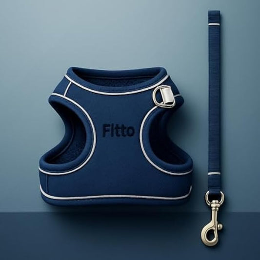 Small Pet Harness and Lead Set Size S 11.3x7cm Adjustable Nylon Harness and Leash for Small Dogs Puppies Cats