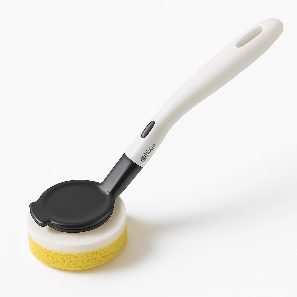 Long Handled Wood Pulp Cotton Pot Brush – Ergonomic Design