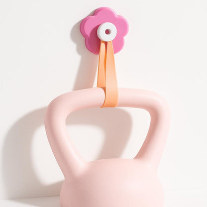 Flower Suction Cup Hook – Decorative Blue Design