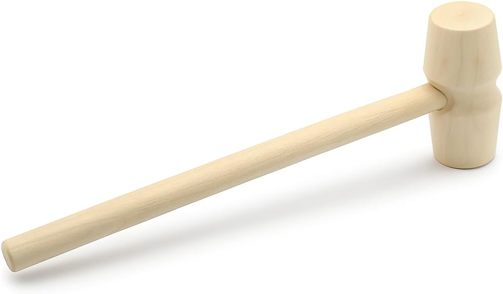 Mini Wooden Hammer for Kids, 1 Piece, Colorful Toy Tool for Pretend Play and Crafting