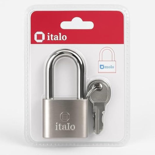 30mm Brass Padlock with 2 Keys - Security Padlock Hardened Steel Shackle for Door Gate Locker Cabinet Luggage