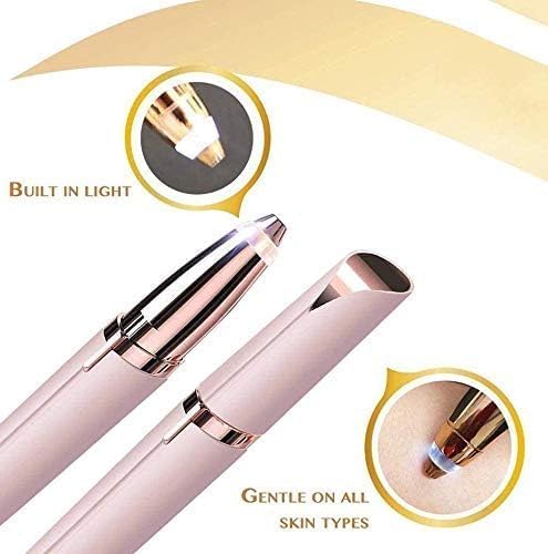 96 Pieces Electric Eyebrow Trimmer & Epilators with Light (Painless Hair Removal for Women – Multifunctional and Upgraded Design – Precise and Gentle for Eyebrows – Face – and Body)