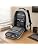 72 Pieces Anti-Theft Travel Backpacks with USB Charging Port (Hidden Compartments – Water-Resistant Material and Padded Straps – Grey and Black)