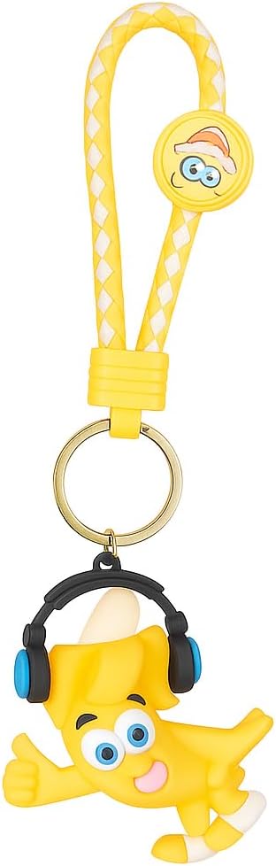 120 Pieces Banana Fruit 3D Doll Car Keychain -s