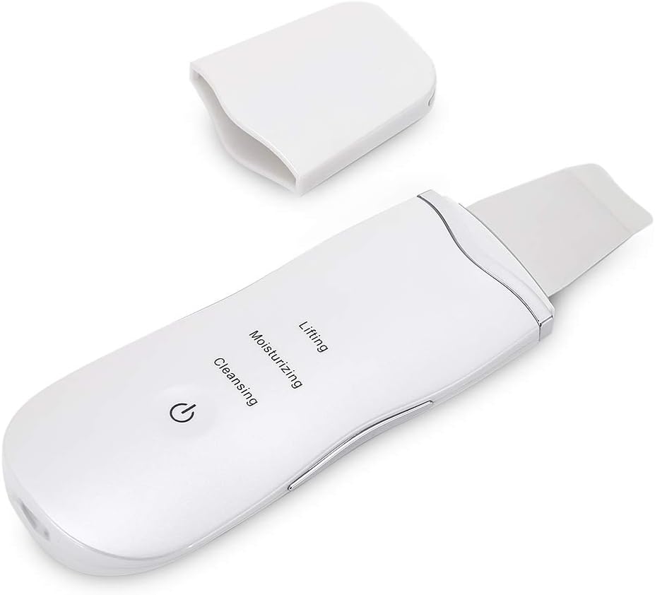 Fitto Portable Blackhead Removal Ultrasonic Facial Cleaner – Deep Pore Cleansing, Exfoliating & Skin Rejuvenating Face Device, Effective for Acne & Blackheads, Rechargeable & Waterproof