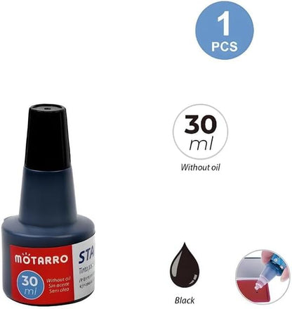 30ml Black Stamp Pad Ink for Office, Craft & DIY Use